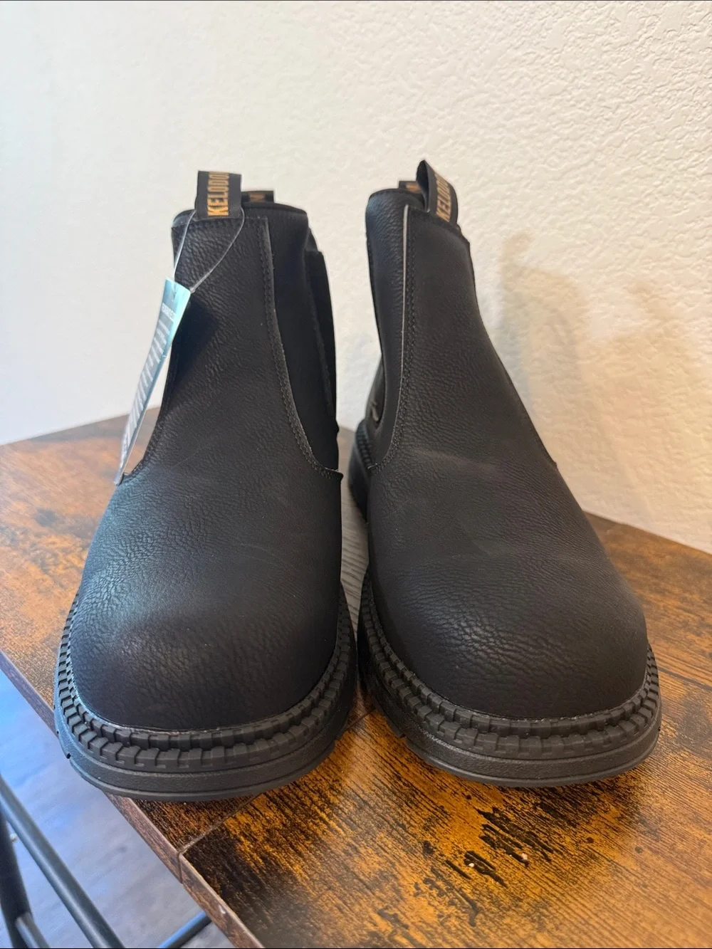 KELODON Waterproof Steel Toe Work Boots for Men’s Water Resistant NWT | Sz. 7.5